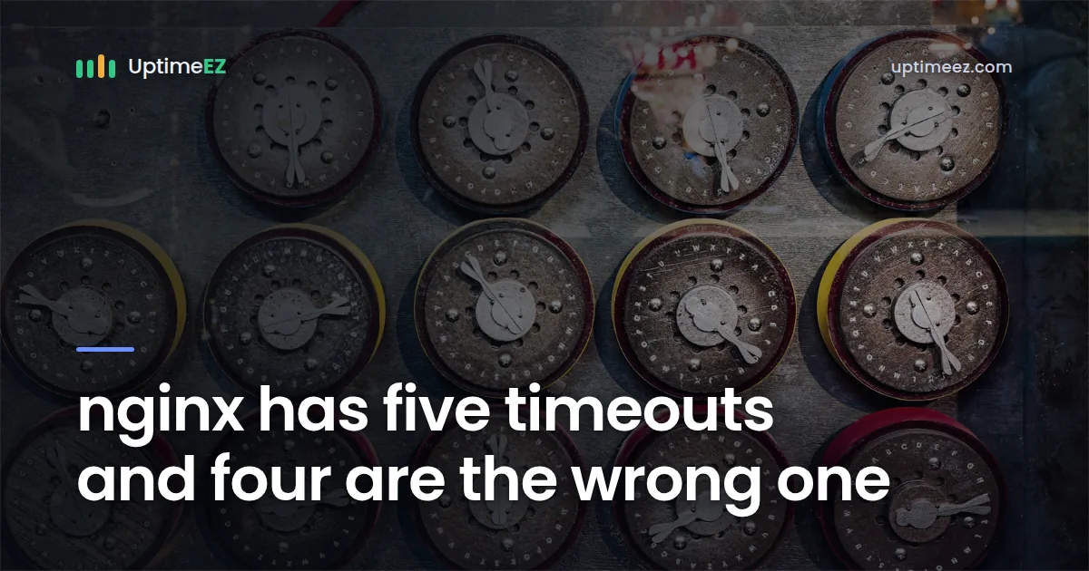 nginx has five timeouts and four are the wrong one