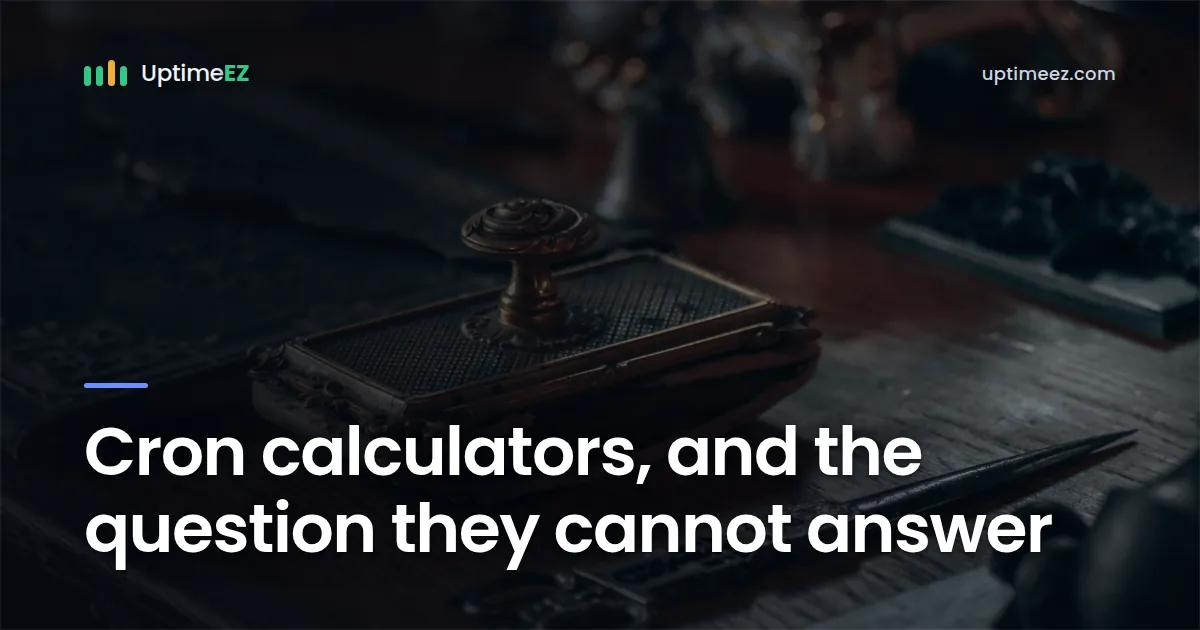 Cron calculators, and the question they cannot answer