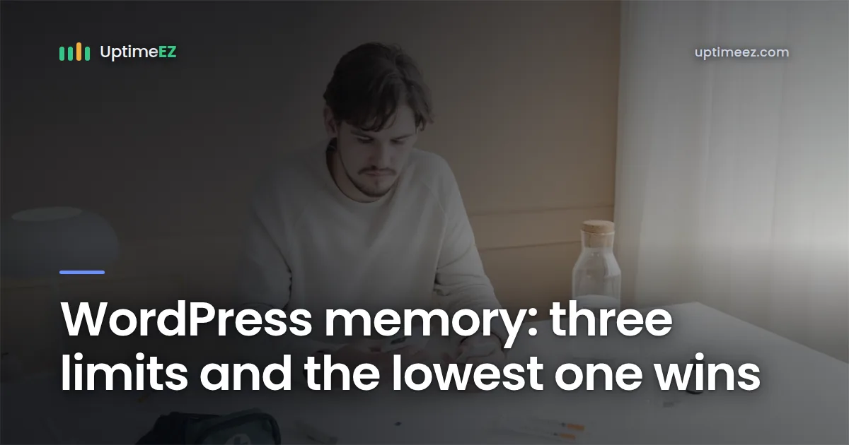 WordPress memory: three limits and the lowest one wins